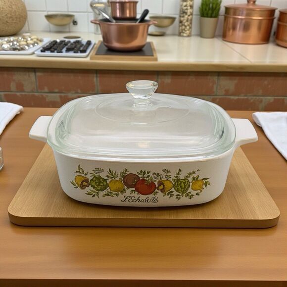 Vintage Corning Ware L’Echalote 1 Quart A-1-B Small Casserole With Lid 8.5in - Picture 1 of 9